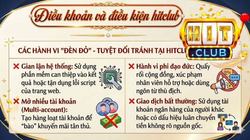 Các Hành Vi "Đèn Đỏ" - Tuyệt Đối Tránh Tại Hitclub