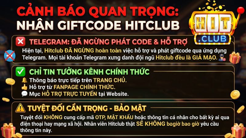 Cảnh Báo Quan Trọng Về Kênh Hỗ Trợ Giftcode Hitclub